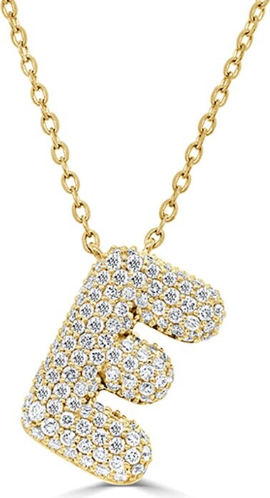 Sabrina Designs 14K 0.45 Ct. Tw. Diamond Initial Necklace