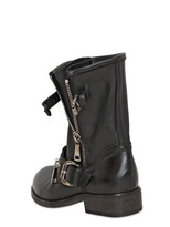 Thumbnail for your product : Strategia 30mm Leather Biker Boots