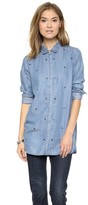 Thumbnail for your product : Maison Scotch Star Studded Button Down Shirt