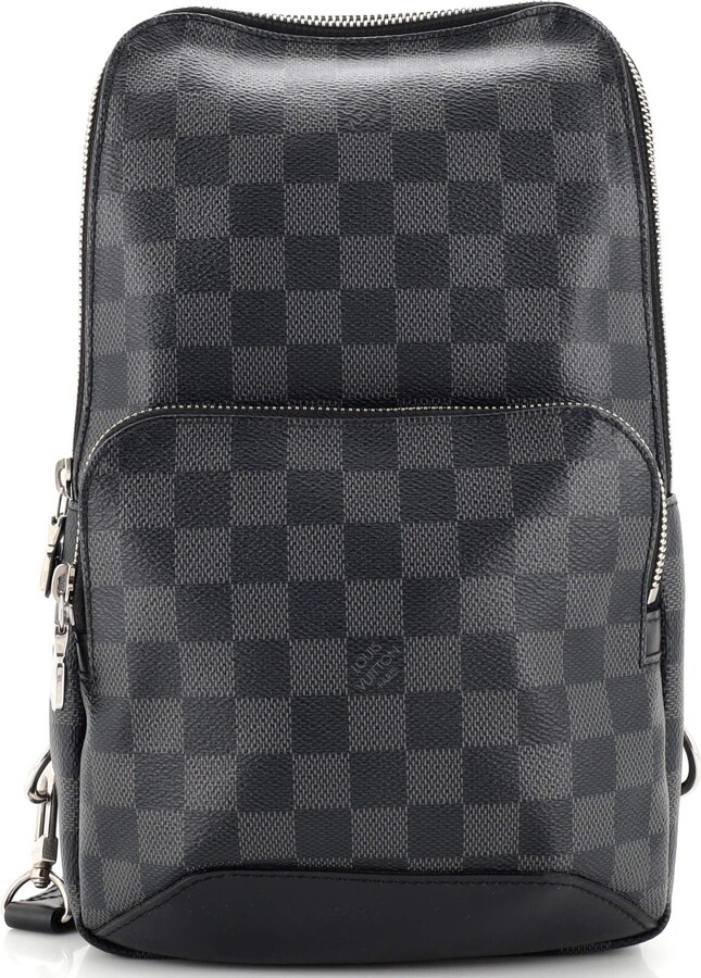 Sling it this summer with this Louis Vuitton Avenue Sling Bag in Damier  Graphite. #louisvuitton #avenuedamiergraphite…