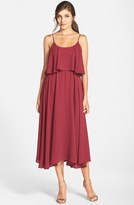 Thumbnail for your product : Lauren Conrad Women's Paper Crown By 'Britton' Ruffled Tea Length Crepe Dress