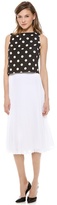Thumbnail for your product : Alice + Olivia Pleated Midi Skirt