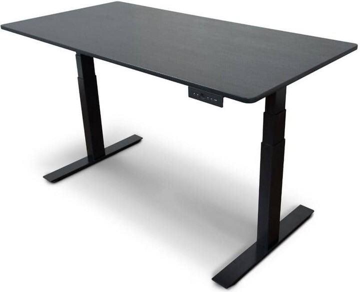 Luxor 59 in. Rectangular Black Standing Desks with Adjustable Height