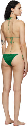 Oseree Green Lumiere Halter Bikini