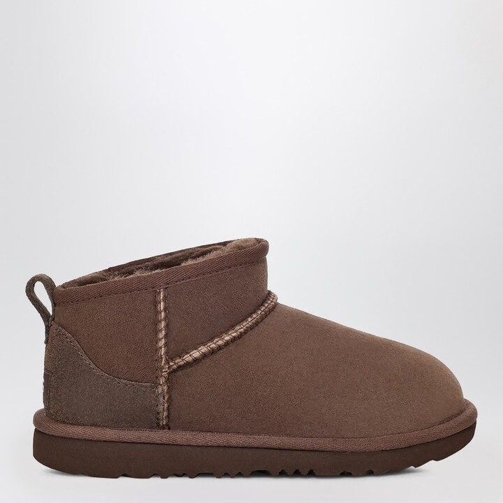 UGG Brown Classic Ultra Mini ankle boots