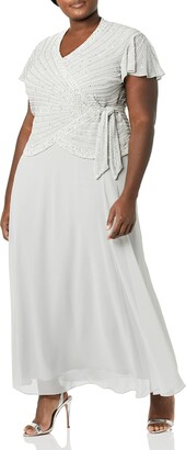 Kinghard® Women Plus Size Design Solid Sleeveless Gauze Splice Party Mini Dress 