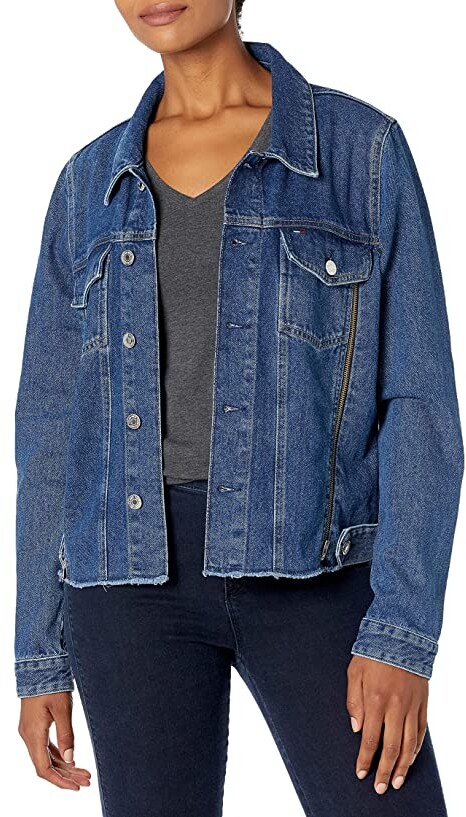 Zipper Denim Jacket | Shop the world's largest collection of 