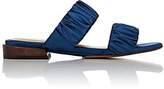 Thumbnail for your product : Mari Giudicelli WOMEN'S ASAMI RUCHED SATIN SLIDE SANDALS