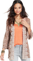 Thumbnail for your product : American Rag Juniors' Three-Quarter-Sleeve Cardigan