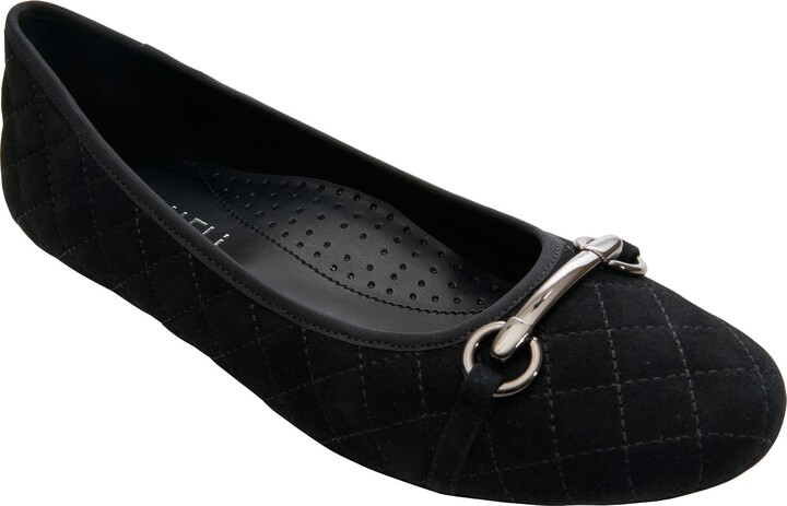 quilted ballet flat