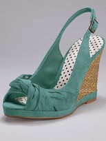 Thumbnail for your product : South Magpie Slingback Peep Toe Wedges
