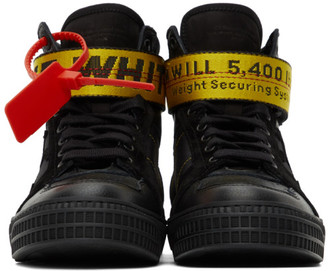 Off-White SSENSE Exclusive Black Industrial High-Top Sneakers