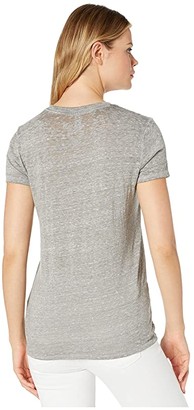 Lucky Brand Dancing in The Street Tee (Heather Grey) Women's Clothing