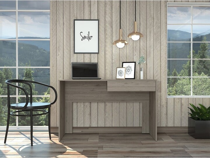 IGEMAN Modern Style Computer Desk, Sit Stand Up Desk with 1Drawer