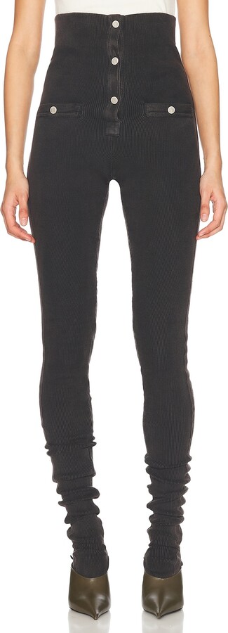 ATTICO Long Pant in Charcoal