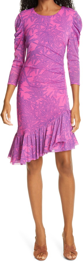 dvf lila dress
