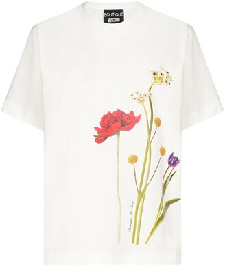 Boutique Moschino Floral Printed T-Shirt