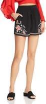 Thumbnail for your product : Band of Gypsies Floral Embroidered Shorts