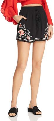 Band of Gypsies Floral Embroidered Shorts