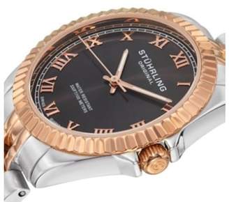 Stuhrling Original Coronet 599L.05 Rose & Silver-Tone Stainless Steel 35mm Watch