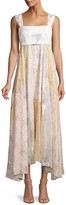 Thumbnail for your product : Rebecca Taylor Daffodil Metallic Silk-Blend Dress