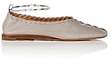 Jil Sander-jil sander womens leather anklestrap flats gray