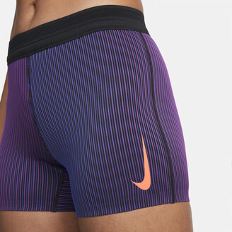 Nike Women's Dri-FIT ADV Tight Running Shorts in Purple - ShopStyle