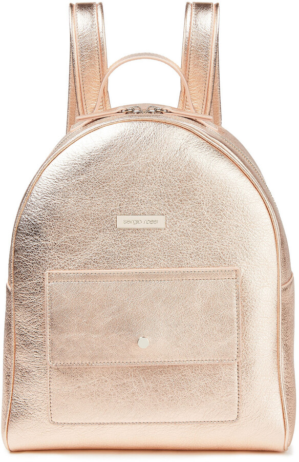 rose gold purse backpack