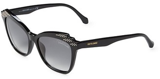 Roberto Cavalli 55MM Squared Cat Eye Sunglasses