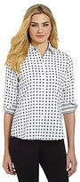 Thumbnail for your product : Foxcroft Tile-Print Shirt