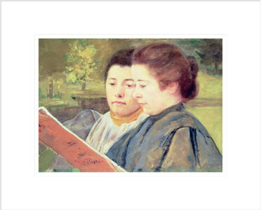 Red Barrel Studio Women Reading by Mary Cassatt -Framed Giclee Print