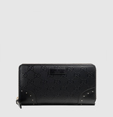 Thumbnail for your product : Gucci Bright Diamante Leather Zip Around Wallet