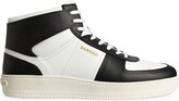 Thumbnail for your product : Sandro Leather Contrast High-Top Sneakers