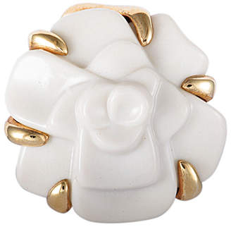 Chanel Heritage  18K Agate Camellia Flower Pendant