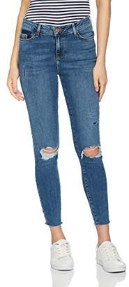 New Look Women's 5262708 Skinny Jeans, (Blue Pattern)