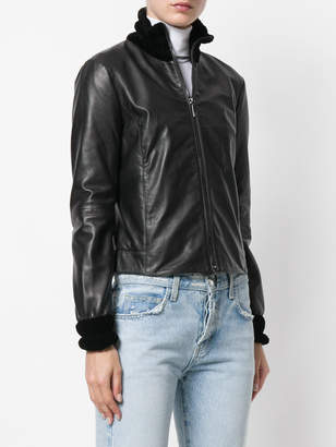 Armani Jeans high-neck zip jacket
