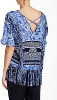 Thumbnail for your product : Gypsy 05 Gypsy05 Printed Voile Fringe Blouse