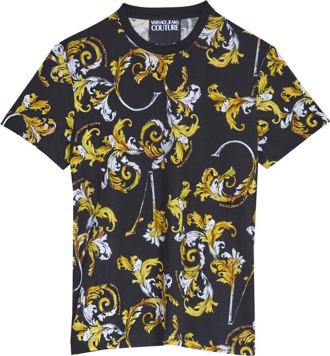 Versace Jeans Couture Baroque Printed Crewneck T-Shirt