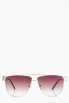 Thumbnail for your product : boohoo Laura Aviator Fashion Glasses