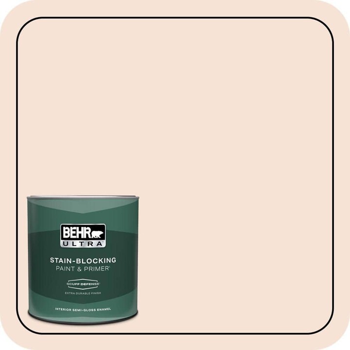 BEHR ULTRA 1 qt. #M180-1 Island Hopping Extra Durable Semi-Gloss Enamel Interior Paint & Primer