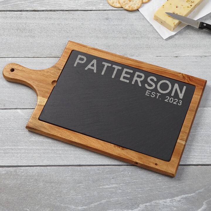 Rustic Family Personalized Cheese Board, Kitchenware, Charcuterie Housewarming Gift