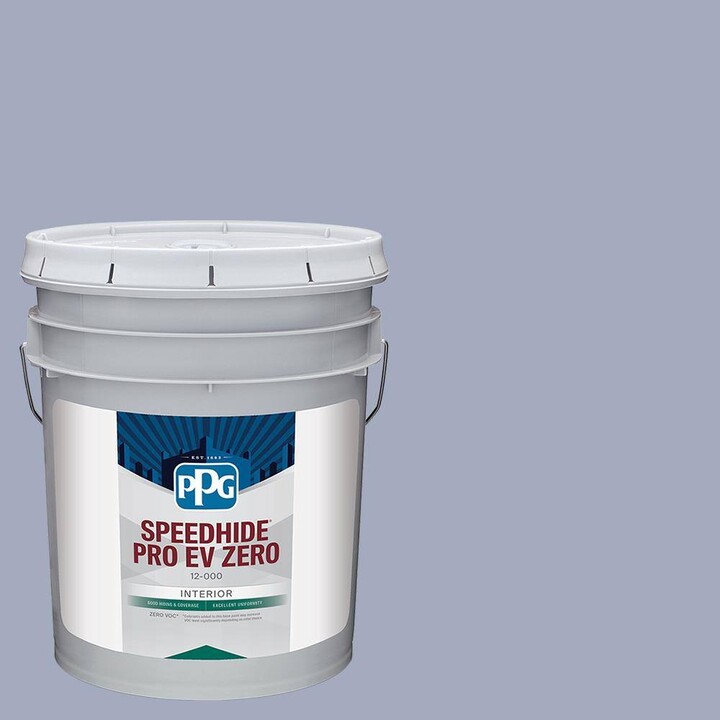 Speedhide Pro EV Zero 5 gal. PPG1168-4 Lilac Time Flat Interior Paint