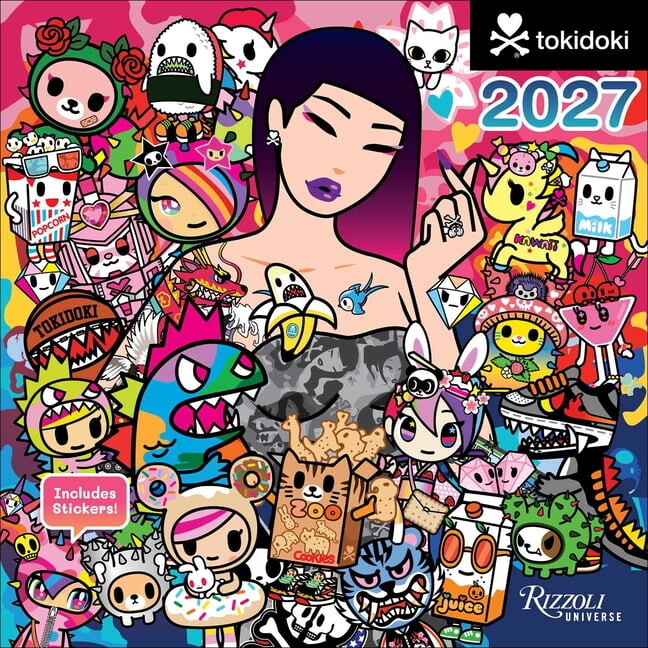 Tokidoki 2027 Wall Calendar, (Paperback)
