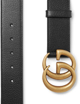 Thumbnail for your product : Gucci 4cm Black Full-Grain Leather Belt