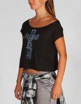 Thumbnail for your product : Full Tilt Cross Womens Crop Tee