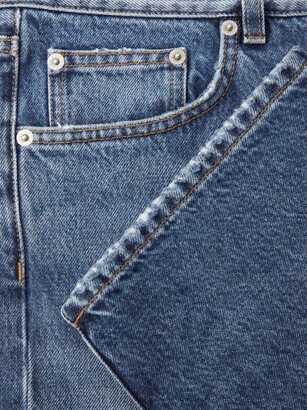 Sunflower Mid-wash Organic-cotton Straight-leg Jeans - Blue