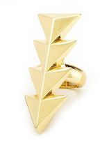 Thumbnail for your product : Charlotte Russe Triangle Stretch Armor Ring