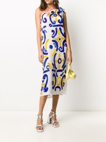 Thumbnail for your product : Moschino Fantasy print one-shoulder dress