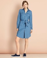 Thumbnail for your product : Brooks Brothers Cotton Chambray Shirt Dress