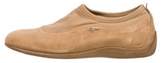 Thumbnail for your product : Ferragamo Suede Round-Toe Sneakers